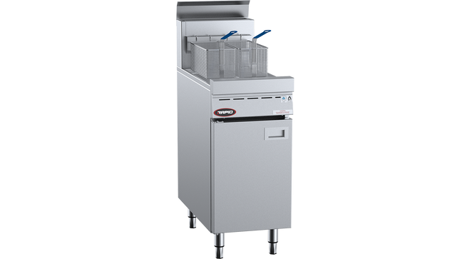 Rapid Gas Fryers - Single Pan Two Basket Fryer