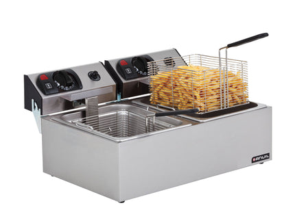 Anvil Ffa0002 Electric Deep Fat Fryer Double Pan image 0