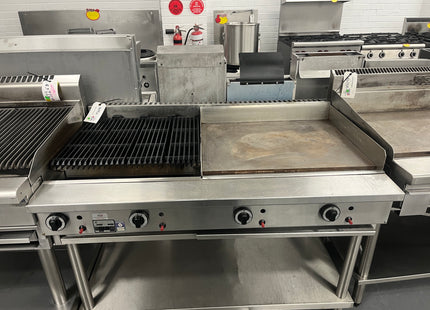 B+S CGR.6.GRP7 COMMERCIAL CHARGRILL + FLAT GRILL