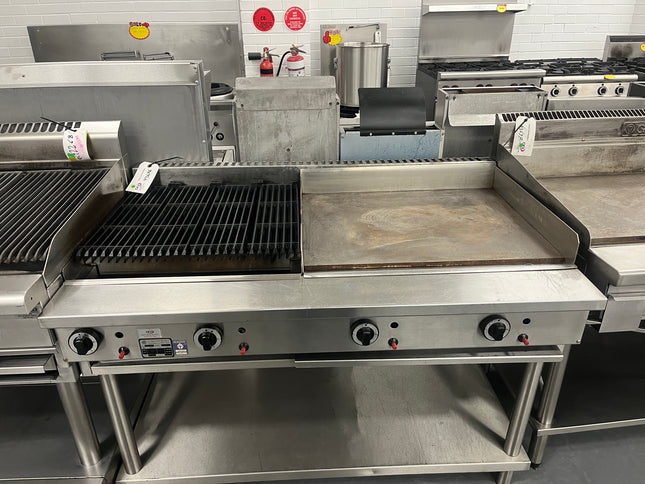 B+S CGR.6.GRP7 COMMERCIAL CHARGRILL + FLAT GRILL