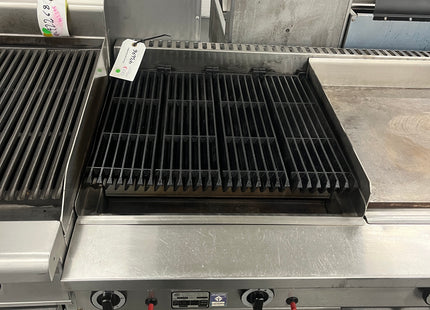 B+S CGR.6.GRP7 COMMERCIAL CHARGRILL + FLAT GRILL