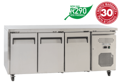 Exquisite Usc400H Three Solid Doors Underbench Storage Refrigerators image 0