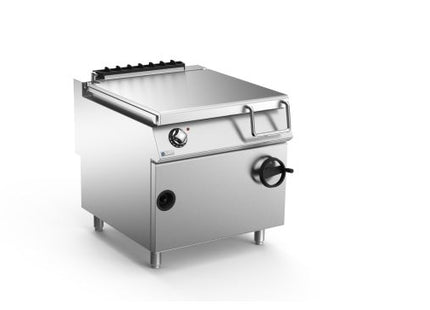Mareno 90 Series Bratt Pan Stainless Steel Base 80L Hand Tilt 800Mm Wide Nat Gas ANBR98GI-NG