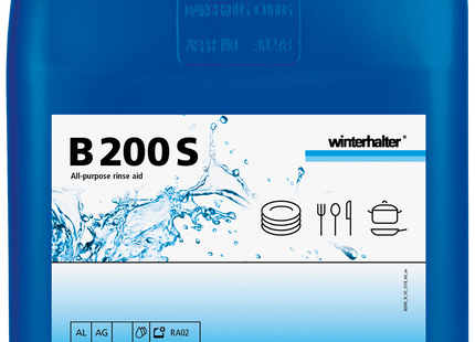 20006968 B200S Liquid Glass Washing Rinse Aid - 2x5 Litre