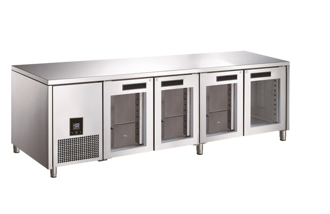 Glacian BCG62350 4 Door Slimline Fridge 660 Deep Glass Doors