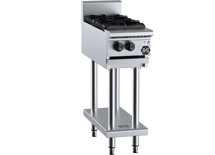 B+S Black Boiling Tops - Two Burner Boiling Top