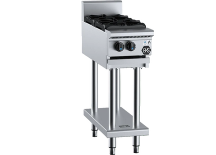 B+S Black Two Burner Boiling Top