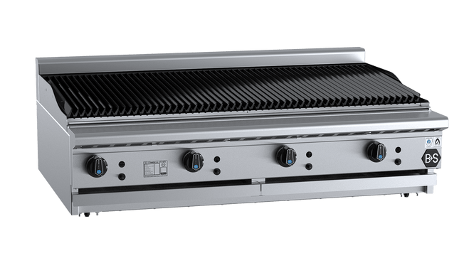 B+S Black Char Broilers - Char Broiler 1200mm Bench Mounted
