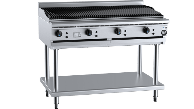 B+S Black Char Broilers - Char Broiler 1200mm