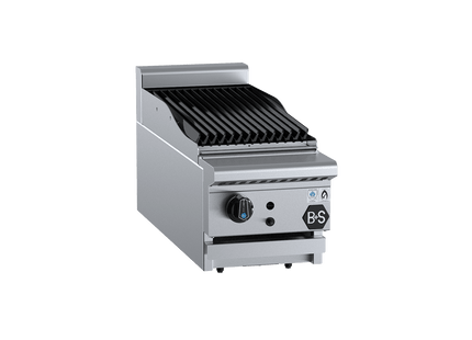 B+S Black Char Broilers - Char Broiler 300mm Bench Mounted