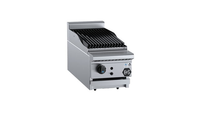 B+S Black Char Broilers - Char Broiler 300mm Bench Mounted