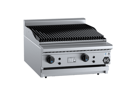 B+S Black Char Broilers - Char Broiler 600mm Bench Mounted