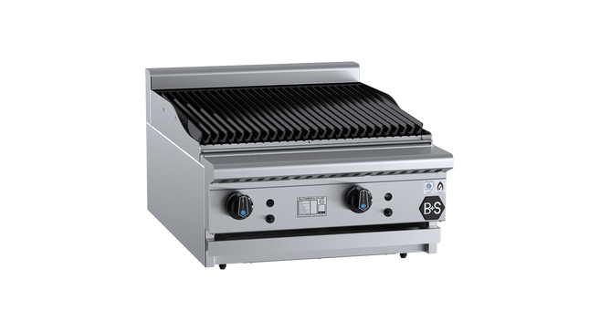 B+S Black Char Broilers - Char Broiler 600mm Bench Mounted