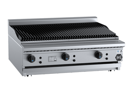 B+S Black Char Broilers - Char Broiler 900mm Bench Mounted
