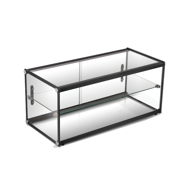 Exquisite CD90 Two Tiers Flat Glass Ambient Cake Display