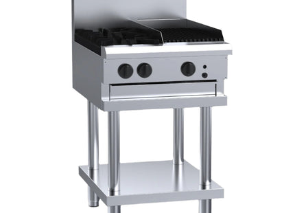 Luus CS-2B3C 2 Burner 300mm Chargrill Cooktop