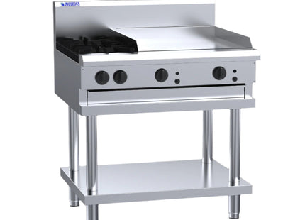 Luus CS-2B6P 2 Burner 600mm Griddle Cooktop