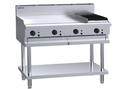 Luus CS-9P3C 900mm Griddle 300mm Chargrill