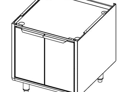 Goldstein CSB12 | Stainless Steel | Cupboard Stand to Suit 305mm Cooktops Griddles and Chargrills