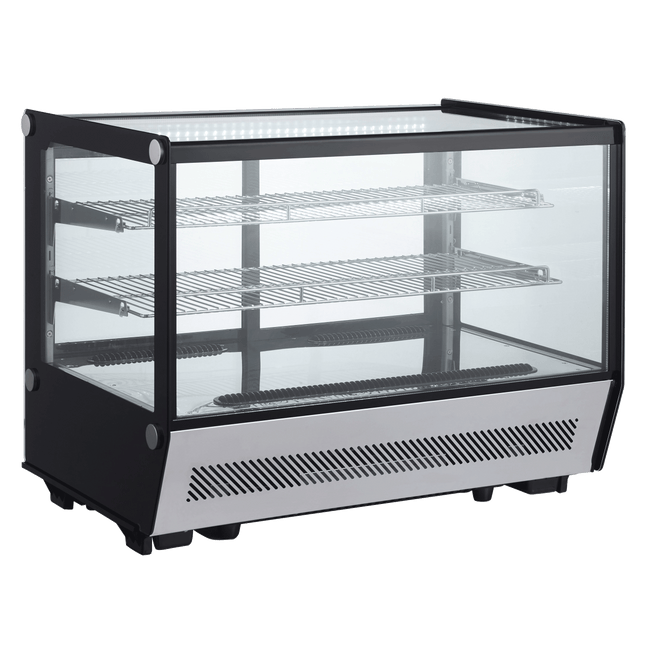 Exquisite CTC160S Counter Top Square Cake Display Refrigerators 160 Litre