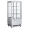 Exquisite CTD78 Four Sided Glass Counter Top Display Refrigerators White with 2 corner LED 86 Litre