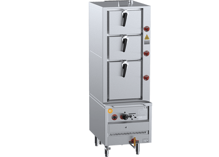 K+ Deck Steamers - Triple Deck Steamer 600mm