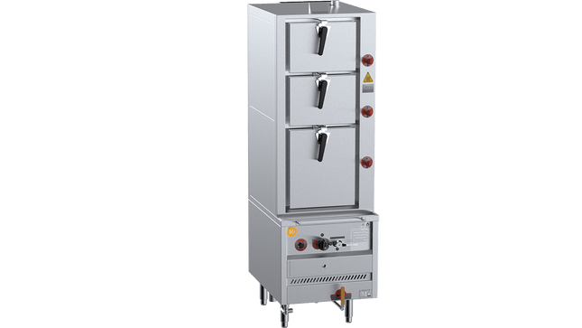 K+ Deck Steamers - Triple Deck Steamer 600mm