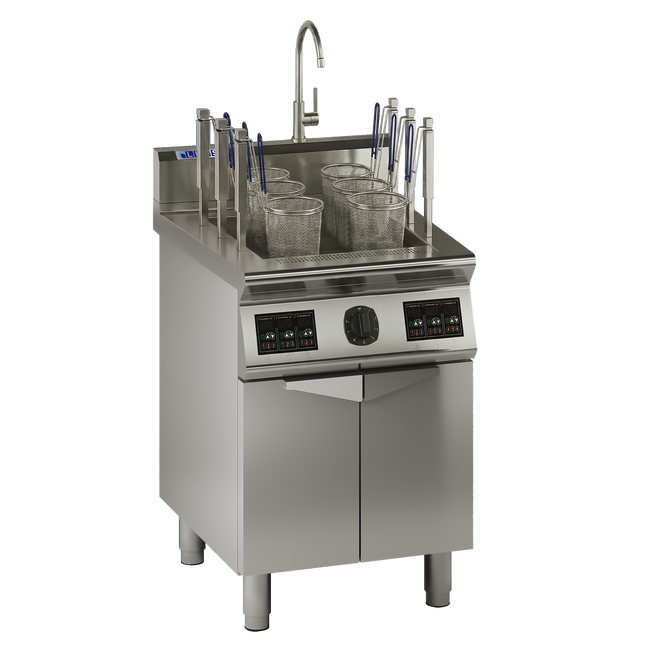 Luus EAN-60 600mm Commercial 6 Basket Auto-Lift Noodle Cooker