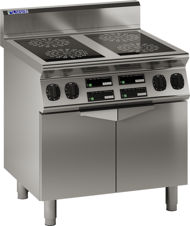 Luus EC7-4B-B 800mm Commercial 4 Zone Induction Benchtop Cooktop