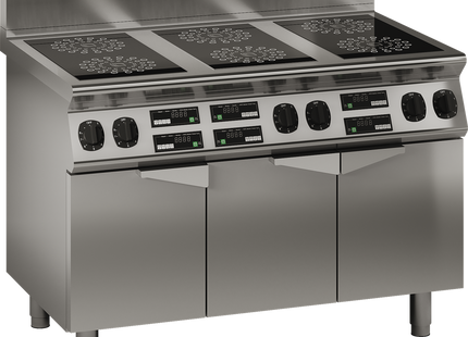 Luus EC7-6B 1200mm Commercial 6 Zone Induction Cooktop