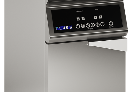 Luus EBF-40-B 400mm Commercial Induction 2 Basket Benchtop Deep Fryer