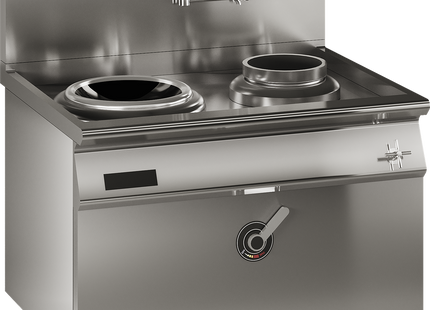 Luus EHW-1C1P 1100mm High-Power Commercial Induction Wok & LHS Pot Combo