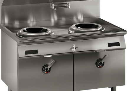 Luus EHW-2C 1400mm High-Power 2 Hole Commercial Induction Wok
