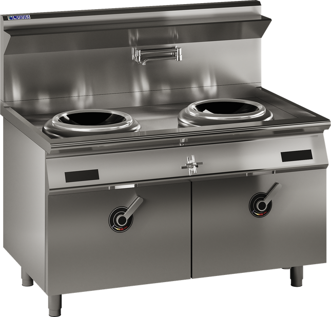 Luus EHW-2C 1400mm High-Power 2 Hole Commercial Induction Wok