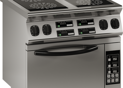 Luus ER7-4B 800mm Commercial 4 Zone Induction Oven Range