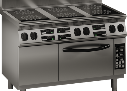 Luus ER7-6B 1200mm Commercial 6 Zone Induction Oven Range