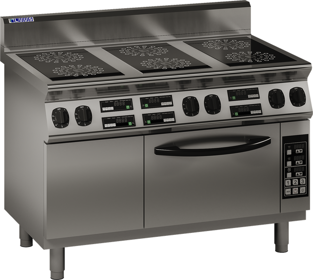 Luus ER7-6B 1200mm Commercial 6 Zone Induction Oven Range