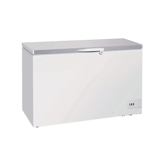 Exquisite ESS550H Stainless Steel Top Storage Chest Freezers 550 Litres with Baskets