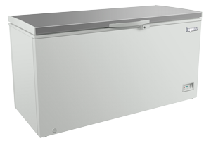 Exquisite ESS560H Stainless Steel Top Storage Chest Freezers 488 Litres with Baskets