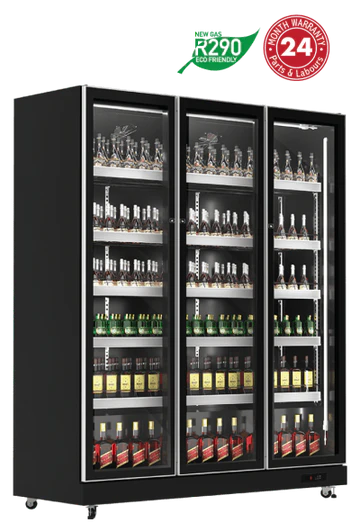 Exquisite DC1100 Three Glass Doors Upright Display Refrigerators
