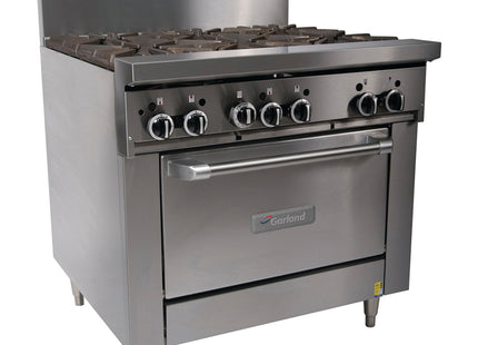 Garland Restaurant Range 900mm Wide 6 Burner w Oven Nat Gas