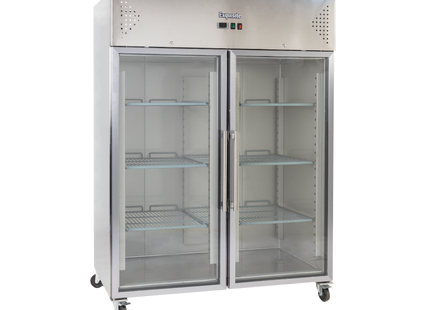 Exquisite Gsc1410G Two Glass Doors Upright Storage Refrigerators