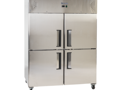 Exquisite Two SPLIT Solid Doors Upright Storage Freezers 1236 Litre