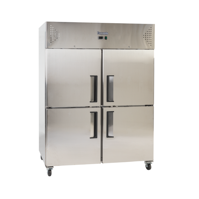 Exquisite GSF1412H Two Split Solid Doors Upright Storage Freezers
