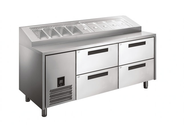 Glacian HPB1815DD Pizza Prep with Drawers 1815mm