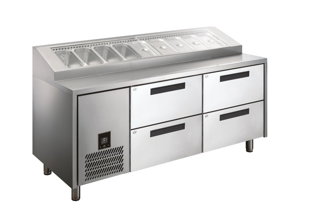 Glacian HPB1815DD Pizza Prep With Doors