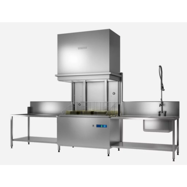Hobart PROFI UXTLH-HL Twin Chamber Pass Through High Hood Utensil Washer