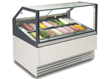 Exquisite 16 Tubs Ice Cream Scooping Freezers 