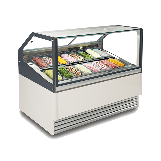 Exquisite 16 Tubs Ice Cream Scooping Freezers 