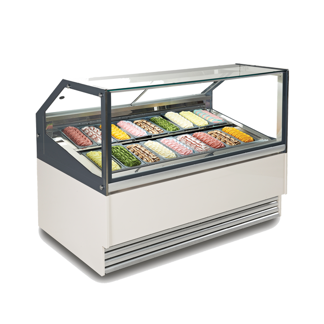 Exquisite 18 Tubs Ice Cream Scooping Freezers 